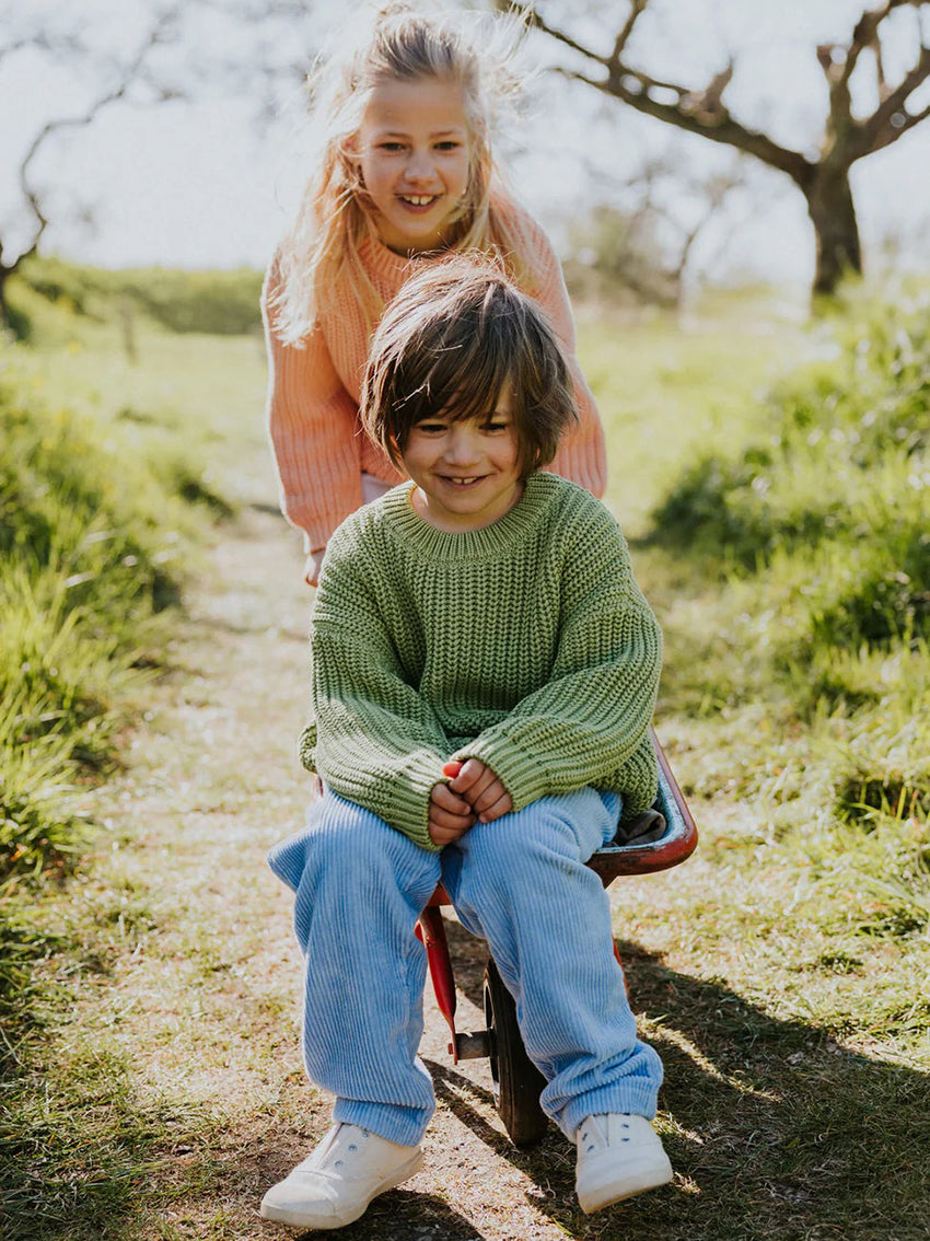 Chunky Knitted Sweater Olive