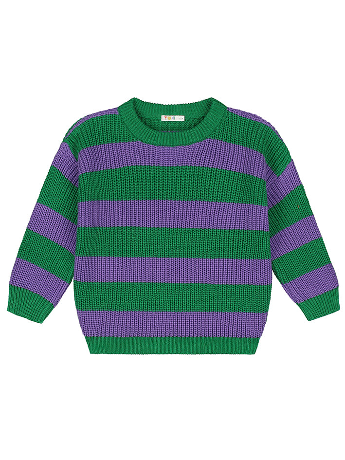 Stripes Knitted Sweater Iris