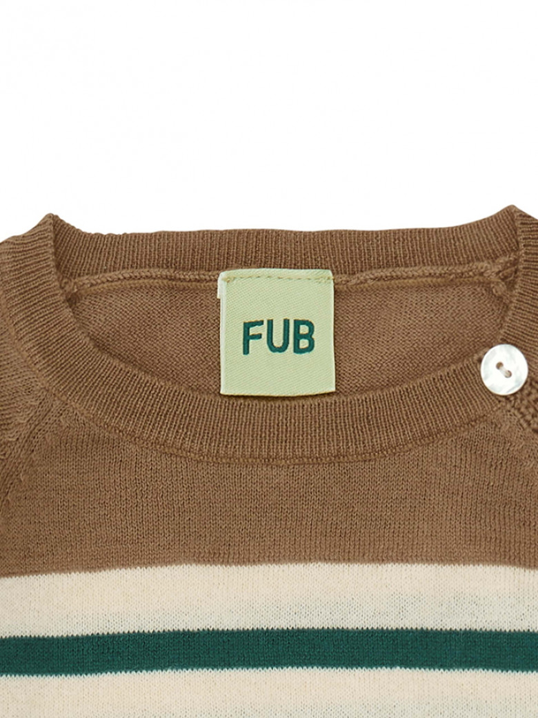 Making Things – Fub Baby Raglan Blouse Ecru/Deep Green