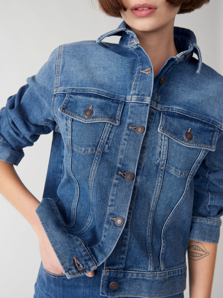 Making Things – Jeanerica Women’s Classic Denim Jacket Mid Vintage